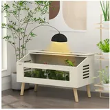PawHut Terrarium Reptil Fütterungsbox 100 x 50 x 60 cm Beige