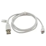 AccuCell Datenkabel USB- / Micro-USB-Anschluss, 0.95 m Länge, weiß, für HTC, Huawei, LG, Nokia, Samsung, Sony