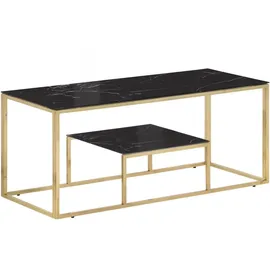 vidaXL Couchtisch Golden Edelstahl und Hartglas 5400 x 1620 x 45 cm