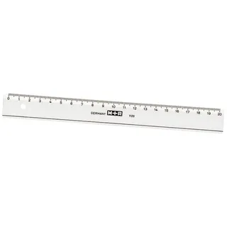 M+R M + R Lineal 20,0 cm, glasklar