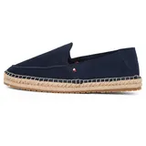Tommy Hilfiger Herren Espadrilles Flex Loafer mit Logo, Blau (Desert Sky), 43
