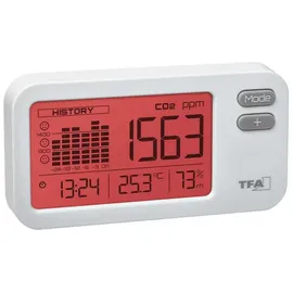 TFA AirCO2ntrol Coach Weiß mit Micro-USB Kabel 1
