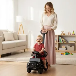 SUN BABY Rutscher Rutschauto Rutschfahrzeug Kinderauto mit Stange Spielzeug ab 1 Jahr Mercedes Benz G350d schwarz - Schwarz