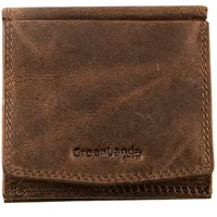 GREENLAND Nature Geldbörse RFID Leder 10 cm - Braun
