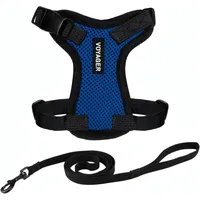Best Pet Supplies Voyager Step-in Lock Katzengeschirr und reflektierende Katzenleine mit Neoprengriff by Best Pet Supplies - Für kleine, mittelgroße und große Katzenrassen, Königsblau / Schwarz, size XXS - 1,5 m