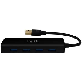 Logilink USB 3.0 Hub 4 USB Anschlüsse zur Erweiterung schwarz