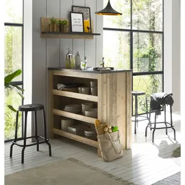 furn.design Barschrank Stove 130 x 106 cm Beige