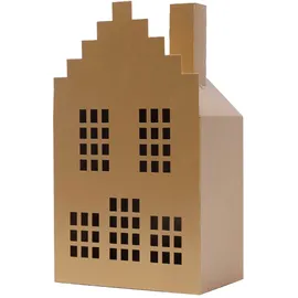 Trendline Windlicht Metall Haus 26 x 15 cm Gold