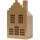 Trendline Windlicht Metall Haus 26 x 15 cm Gold