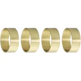 Bloomingville 4- er Set Serviettenringe in Gold,