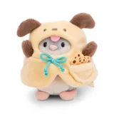 NICI MYMOCHI Kuscheltier Hamster Shai mit Keks und Hundekostüm in Geschenkbox, 8cm 61144