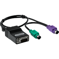 TrendNet TK-CAT5P Adapter [2x PS/2-Stecker - 1x VGA-Stecker, RJ45-Buchse 8p8c]