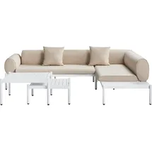 Beliani Rasiglia Loungeset 5-Sitzer beige