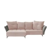 Sofa.de Ecksofa ¦ rosa/pink ¦ Maße (cm): B: 290 H: 80 T: 175