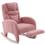 Schaukelsessel, Rosa, Kunststoff, 125x101x66 cm, Wohnzimmer, Sessel, Schaukelstühle