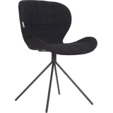 ZUIVER Esszimmerstuhl OMG Polyester schwarz