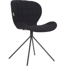 ZUIVER Esszimmerstuhl OMG Polyester schwarz