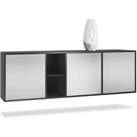 Vladon Sideboard, Greige, 182x53x35 cm, Wohnzimmer, Kommoden & Sideboards,