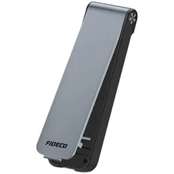 FIDECO M210CP, externes M.2 NVMe SSD-Gehäuse, 10Gbps, USB 3.2, werkzeugfrei, grau