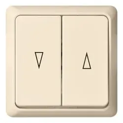 Elso 242800 Jalousie-Taster 10A RENOVIERUNG komplett Steckklemme perlweiß