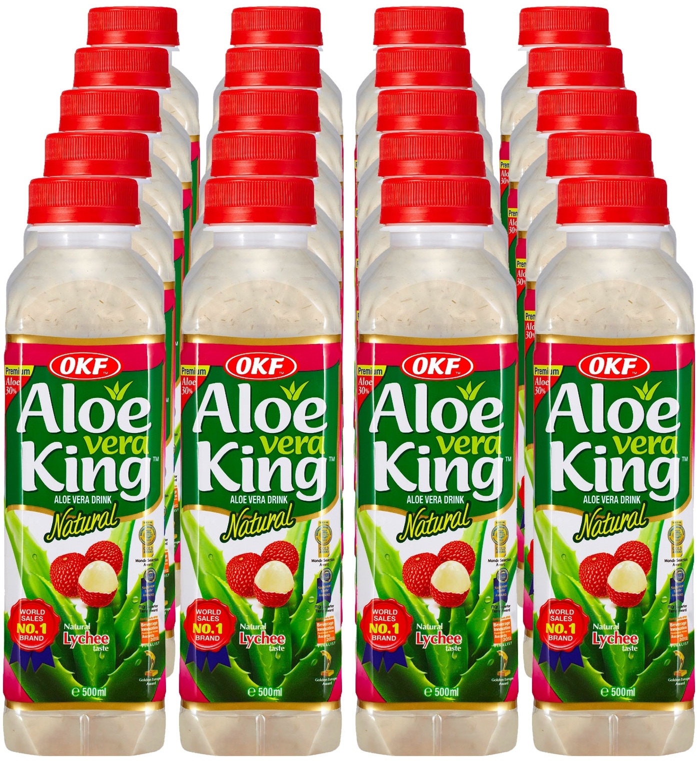 OKF Aloe Vera King Lychee 0,5 Liter, 20er Pack
