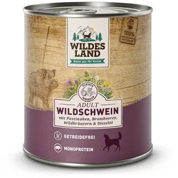 Wildes Land 6 x 800g Wildschwein mit Pastinake