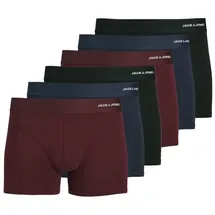 JACK & JONES Retro Boxershorts unifarben blau XL 6er Pack