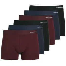 JACK & JONES Retro Boxershorts unifarben blau XL 6er Pack