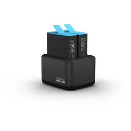 GoPro Dual Battery Charger und Enduro Batterie für Hero9/10, Ladegerät Akku, Black