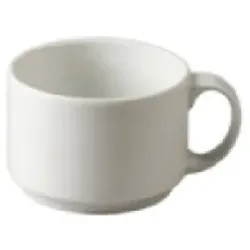 Caterado 6x Kaffeeobertasse ADRINA, Farbe: weiß, Inhalt: 0,25 Liter, stapelbar