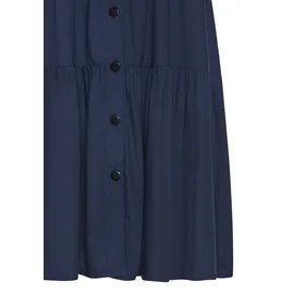 VIVANCE Sommerkleid Blusenkleid Blau 34
