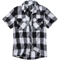 Brandit Textil Check Kurzarmhemd White / Black 7XL