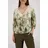Monari Bluse Tropical Allover Grün 38