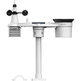 Bresser 7-in-1 Ersatz-Funksensor für 4CAST WLAN Wetterstation Außensensor Temperatur Luftfeuchtigkeit Wind Regen UV Solar