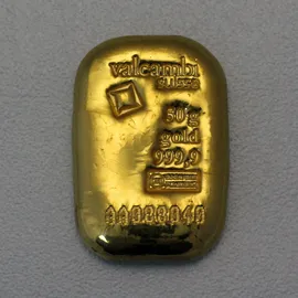 Valcambi Goldbarren VALCAMBI gegossen