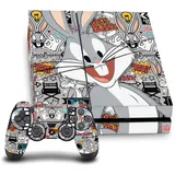 Head Case Designs Offizielle Looney Tunes Bugs Bunny Graphics Und Charaktere Vinyl Haut Gaming Aufkleber Abziehbild kompatibel mit Sony Playstation 4 PS4 Console and DualShock 4 Controller Bundle