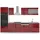 Vicco Küchenzeile R-Line 300 cm Rot Hochglanz/Weiß