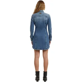 G-Star Pitched Hem Shirtkleid Blau M