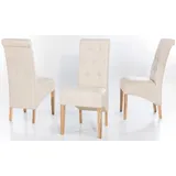 Home Affaire Stuhl »Chris« (Set) 2 Stk.im 2er, 4er oder 6er-Set Home affaire Kunstleder creme +