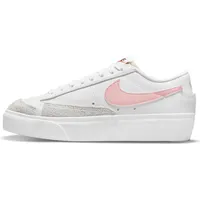 Nike Blazer Low Platform Damen white/summit white/black/pink glaze 36,5