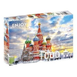 ENJOY Puzzle Puzzle ENJOY-1248 - Basilius-Kathedrale, Moskau, Puzzle, 1000 Teile, 1000 Puzzleteile bunt