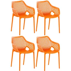 CLP 4er Set Stühle Air XL orange