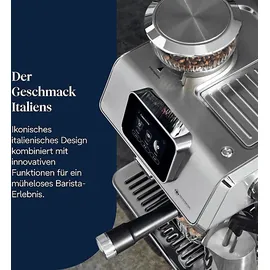 De'Longhi DELONGHI La Specialista Touch EC9455.M - Steuerung per Touchscreen, 8 voreingestellte Kaffee-Rezepte, Cold Brew, Espressomaschine Edelstahl/Schwarz