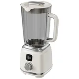 FORSMANO Kabelloser Multifuntion Entsafter 600ml, Automatischer Smoothie Maker mit 10-Klingen, 3000mAh Akku, BPA-frei - Weiß/Silber