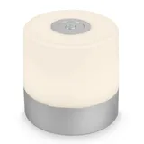Brilo Briloner Akku LED-Tischleuchte SMAL Chrom-Matt 2W