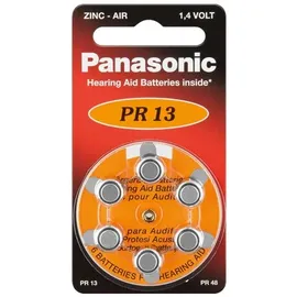 Panasonic PR13 (PR48) Hörgerätebatterien PR-13/6BL