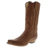 Sendra Boots Damen Herren Cowboy Stiefel 2073 Braun 43 EU - 43 EU