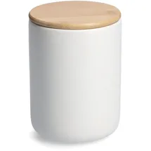 Zeller Vorratsdose Steingut weiß Ø 12 cm x 16,3 cm 1,15 l