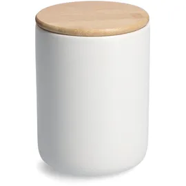 Zeller Vorratsdose Steingut weiß Ø 12 cm x 16,3 cm 1,15 l