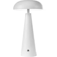 Beliani Kabellose Tischlampe BOCONO mit Dimmer Metall Weiß